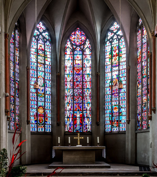 Kirchenfenster St. Katharinen. M. Lewandowski