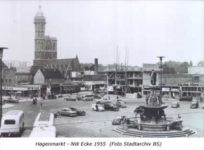 Hagenmarkt - NW Ecke 1955